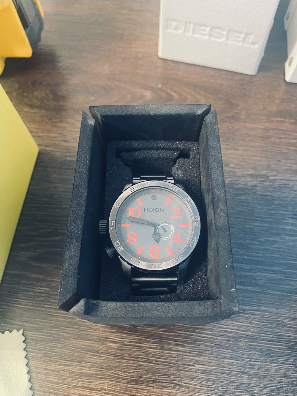 Nixon 51-30 Grey Watch with Red Numerals